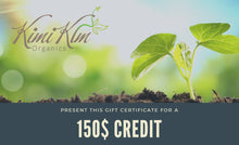Load image into Gallery viewer, KimiKim Organics <br> Gift Certificate