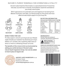 Load image into Gallery viewer, Ancient Lakes Mineral Balance Essential Electrolytes 450gr
