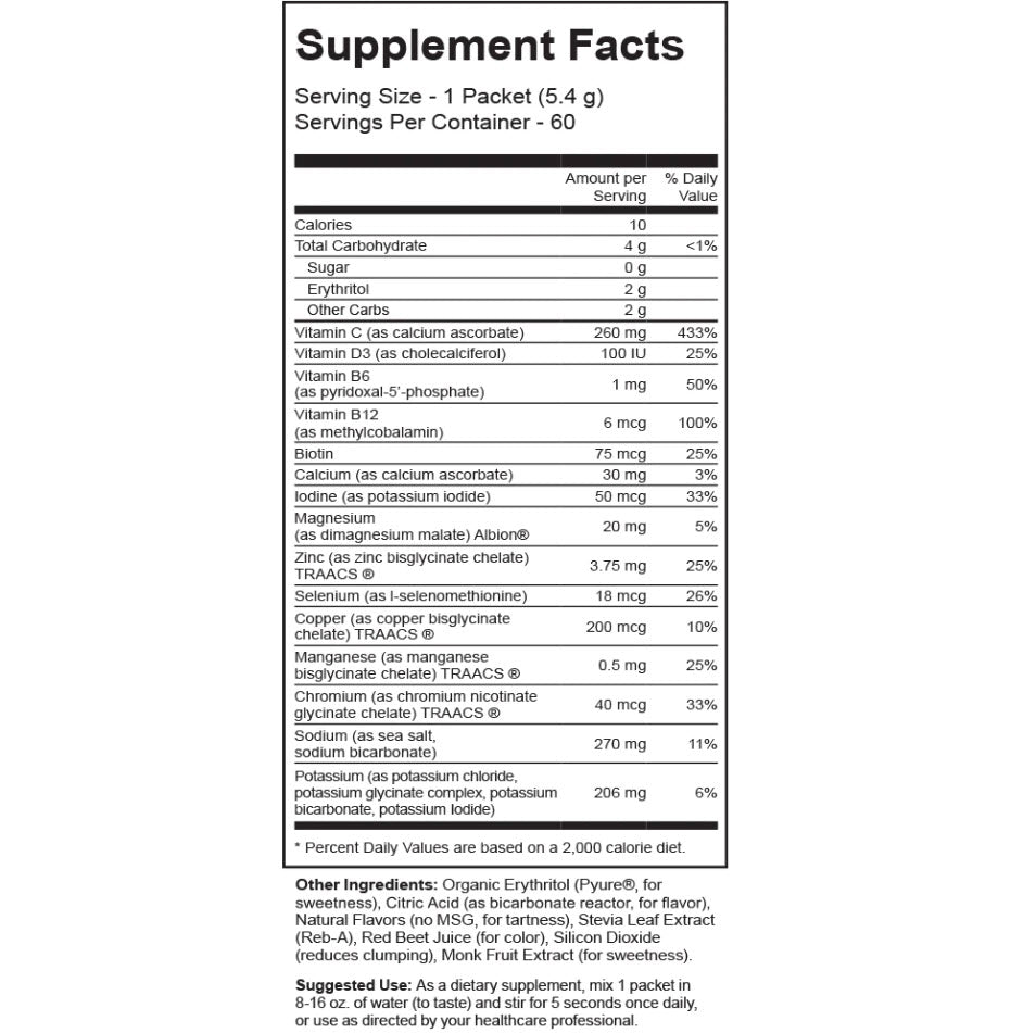 Jigsaw Health Electrolyte Supreme BerryLicious Packets 60 servings